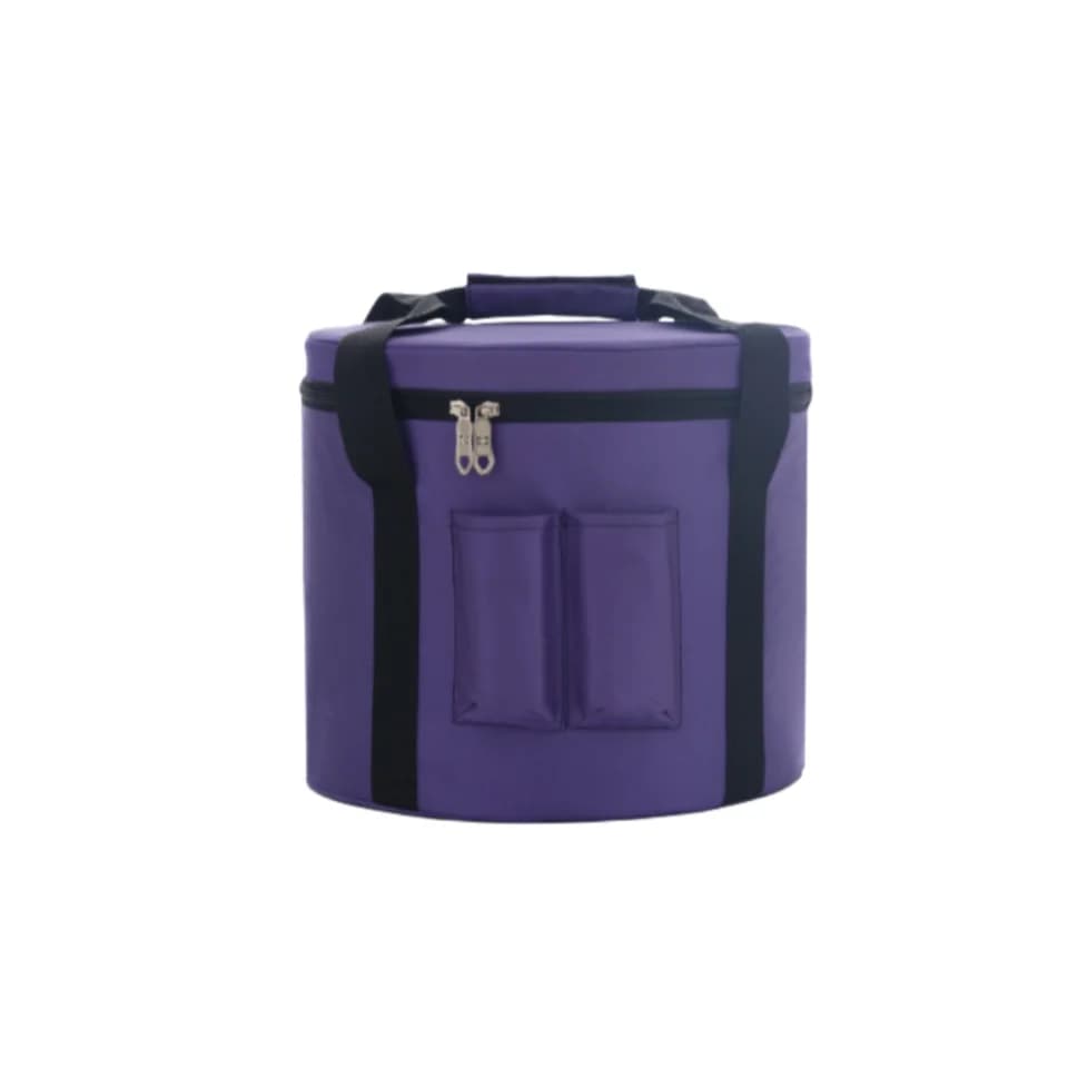 8inch Canvas Heavy Duty Carry Case for 6"7"8" Crystal Singing Bowl Purple Canvas Material to Protect Bowls Safety