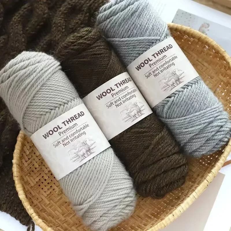 5 pezzi di filo di lana stick ago filo Australia importato sciarpa maglione cappello lavorato a maglia fai da te 100g di lana