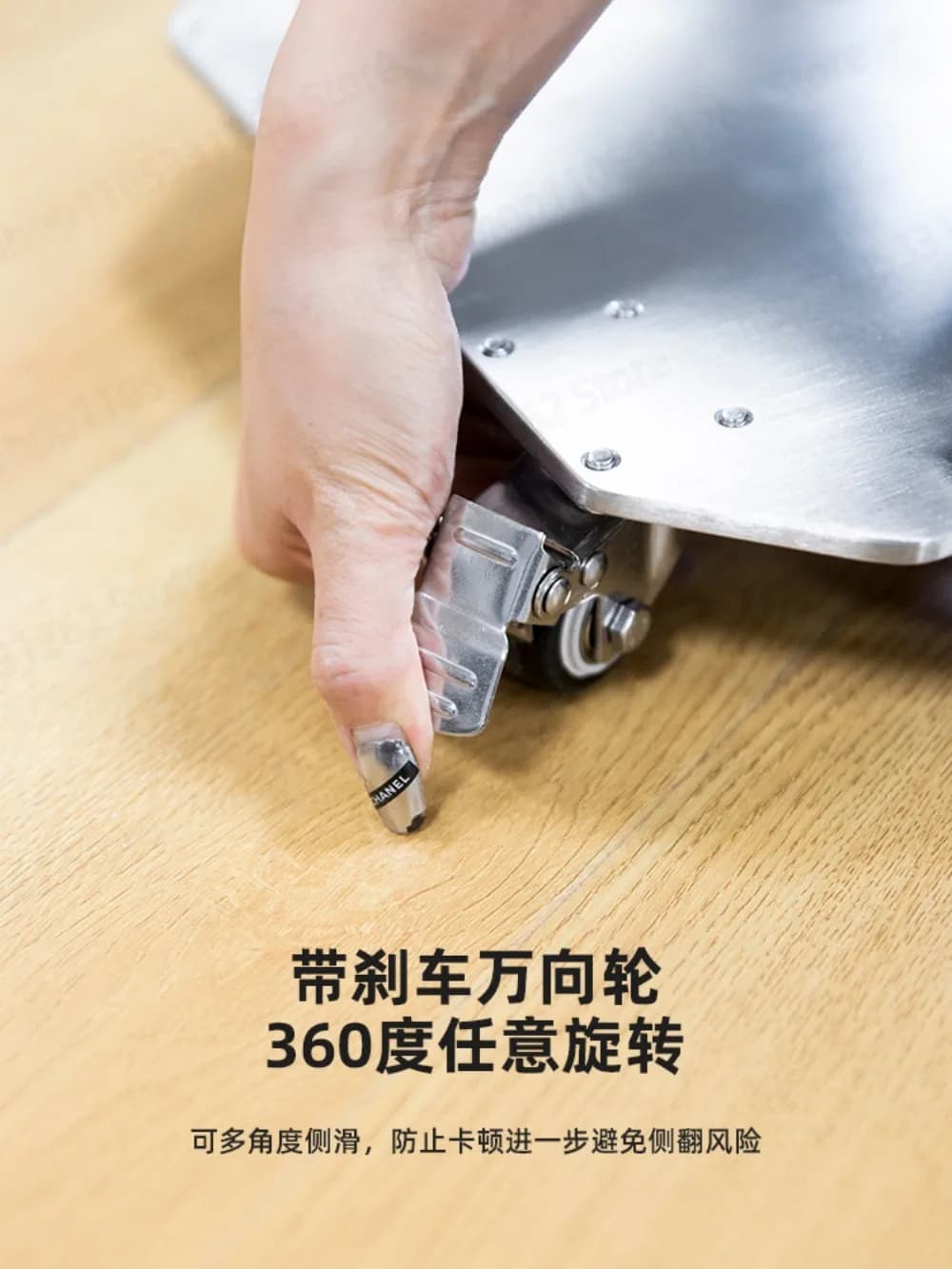 DQ261 Dual-Function Core Trainer Ab Wheel Roller with Gliding Disc Stainless Steel Body for Quiet Home Workout