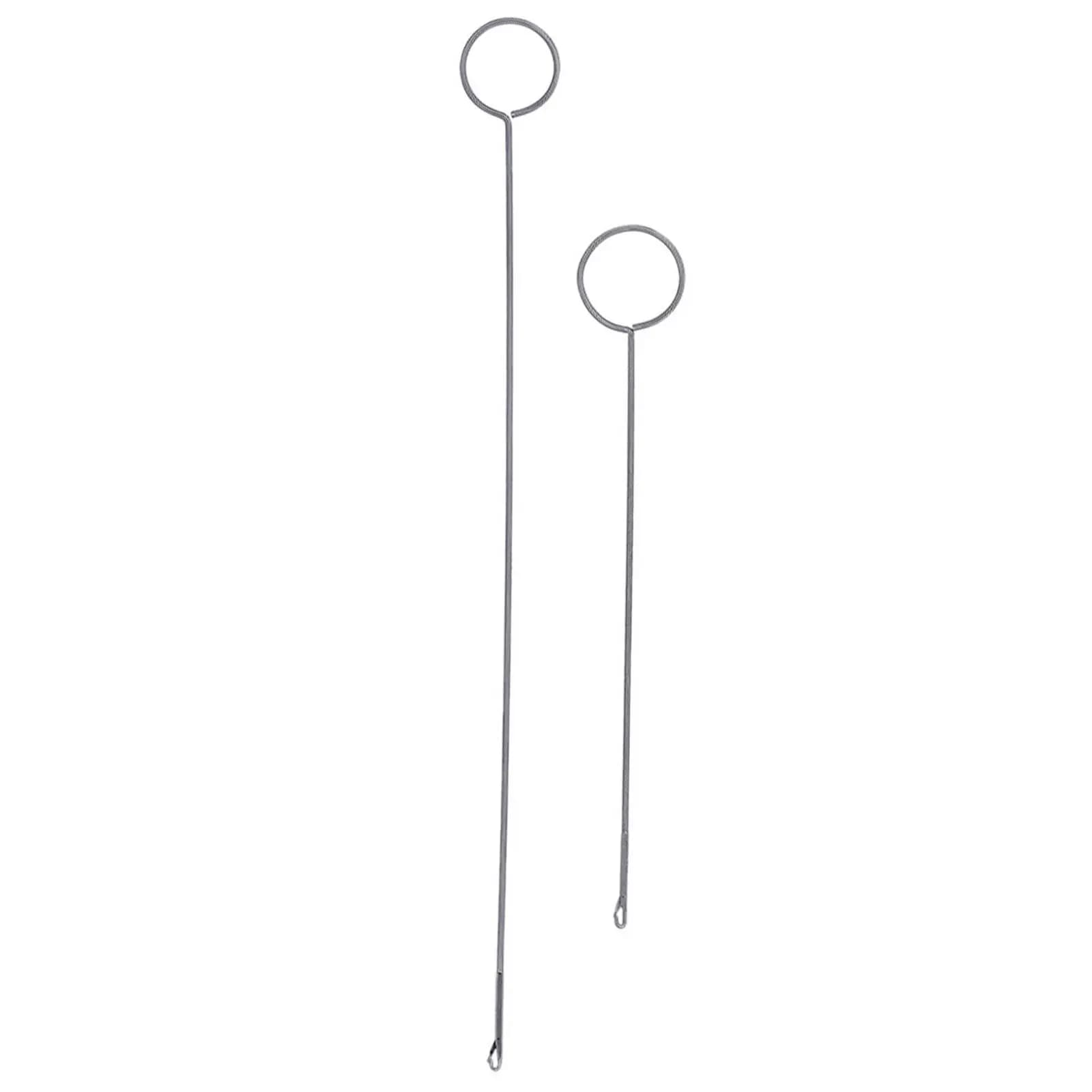 2Pcs Thin Wire Loop Turner Sewing Tool Turns Bias Tape Button Loops String Belts Turner Hook Crochet Loop