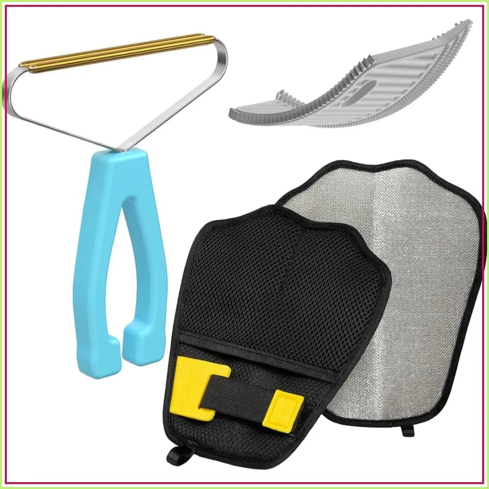 3-Pack Pet Hair Remover, Lint Brush & Fabric Shaver for Carpets, Sofas, Car Cushions, Pet Beds