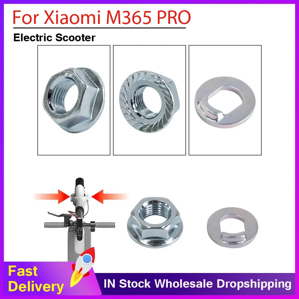 1/2/4Pairs Front Motor Wheel Nut Bolts Screws for Xiaomi M365 PRO Electric Scooter Steel Alloy Nuts Replacement Part Accessories