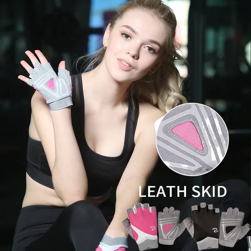 1 Pair Unisex Sports Gloves, Half Finger Fitness Gloves, Non-Slip Outdoor Riding & Fishing Gloves