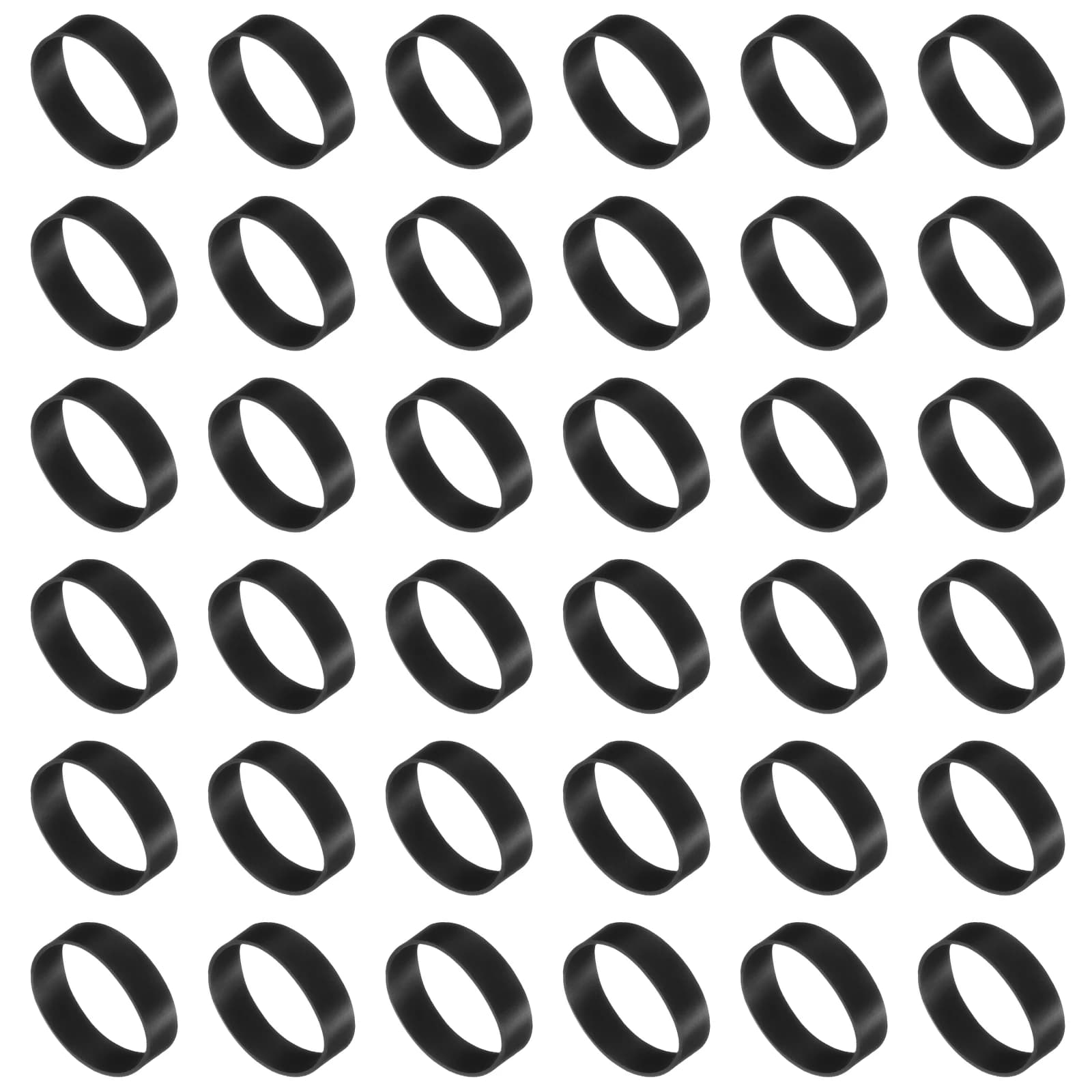 60 Pezzi Elastici in Silicone da 15-35mm, Anelli in Gomma, Fascette per Cavi, Elastici Resistenti Antiscivolo per Avvolgimento Cavi e Sacchetti