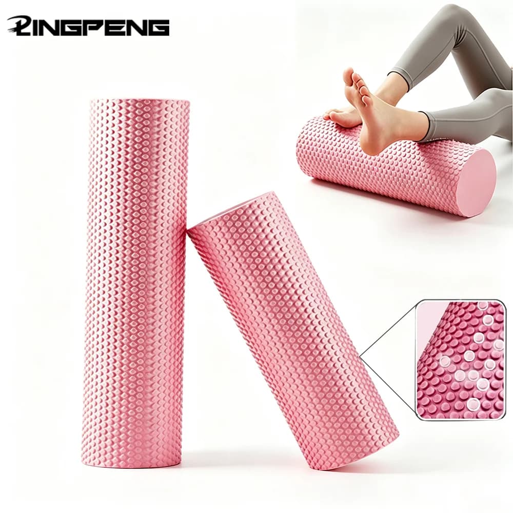 30/45CM Yoga Foam Roller High Density EVA Muscle Leg Shoulder Roller Massage Tool Fitness Yoga Column Balance Stick Equipment