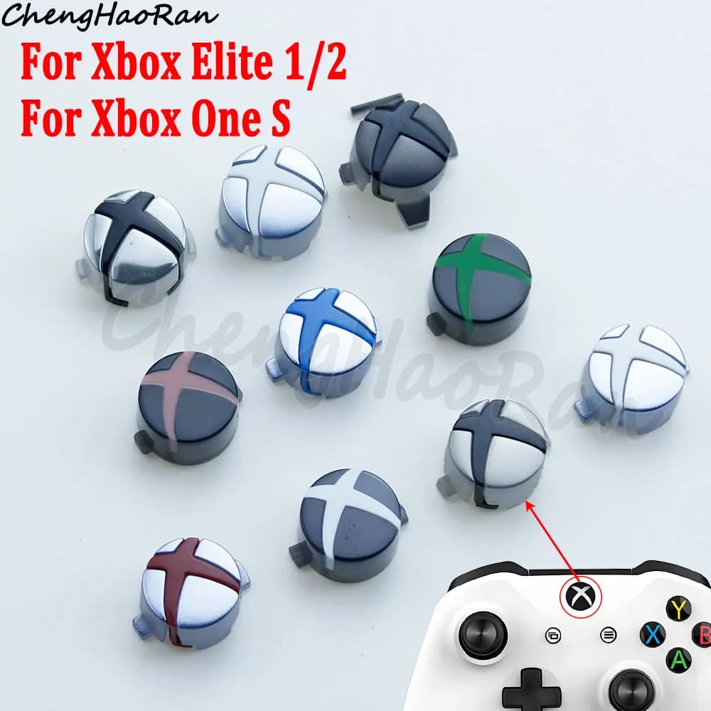 1Pc Per Xbox One S X1S Elite 1/2 Per Xbox Serie S/X Controller Tasto Home Inizio Indietro Guida di Alimentazione Logo Pulsante Parte di Ricambio