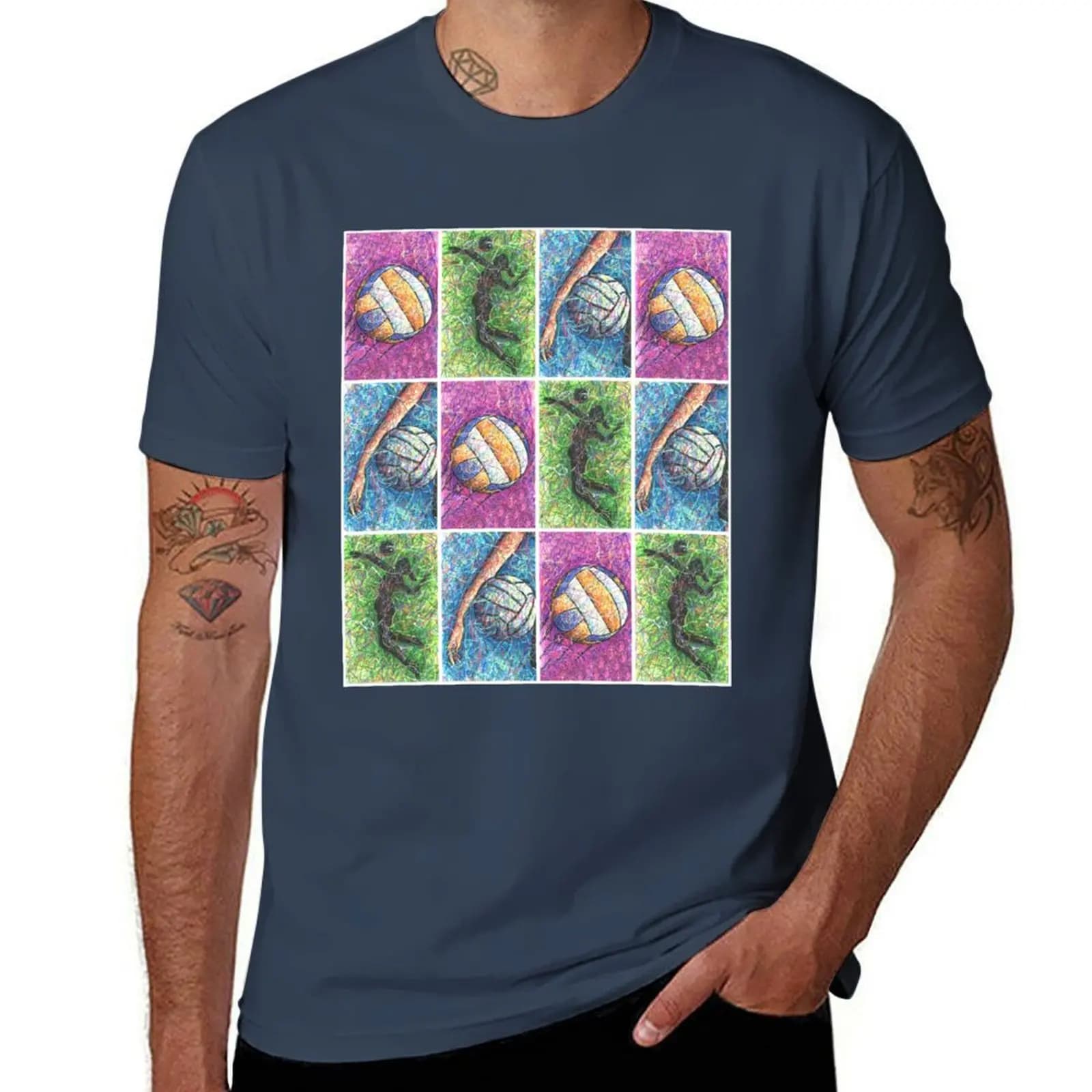 T-shirt da squadra di pallavolo per ragazze, taglia grande, top casual da esterno