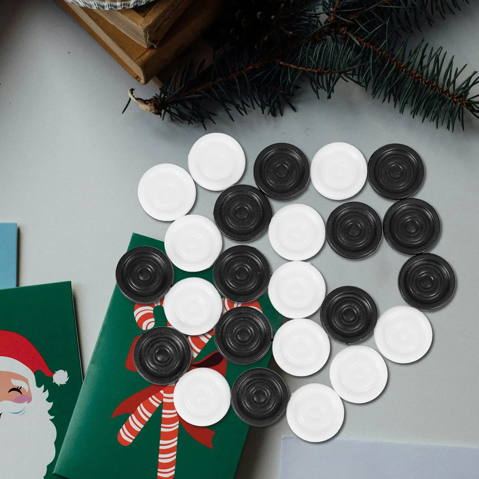 Set di Pezzi degli Scacchi in Plastica Compatti e Leggeri, Facili da Trasportare, Sostitutivi per Giochi da Tavolo come Dama e Backgammon