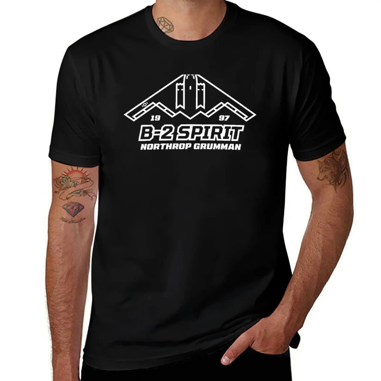 T-shirt Spirit B-2, maglietta casual resistente alle macchie
