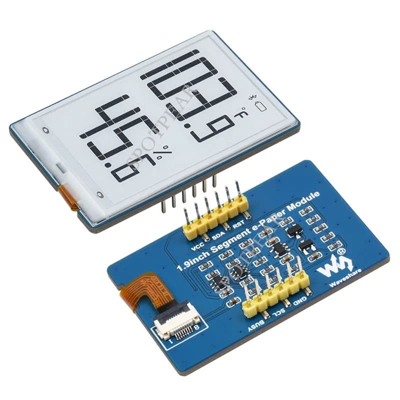 Module Display e-Ink e-Paper to segments from 1.9 inch SPI screen for Arduino / STM32 / Raspberry Pi/electronic tool