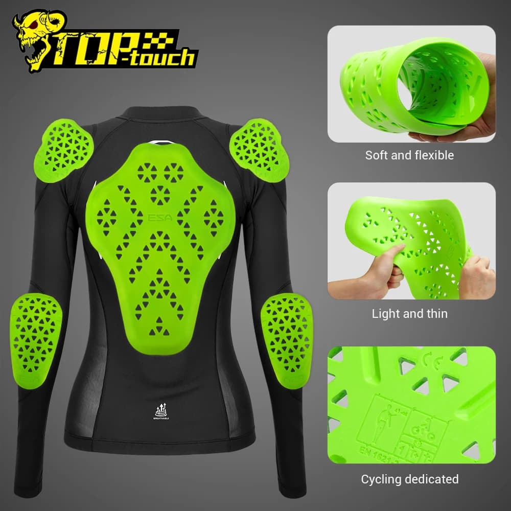 CE Certification Motorcycle Jacket Protective Gear Shoulder Elbow Pads Back Protection Motorbike Clothing Built-in Protector