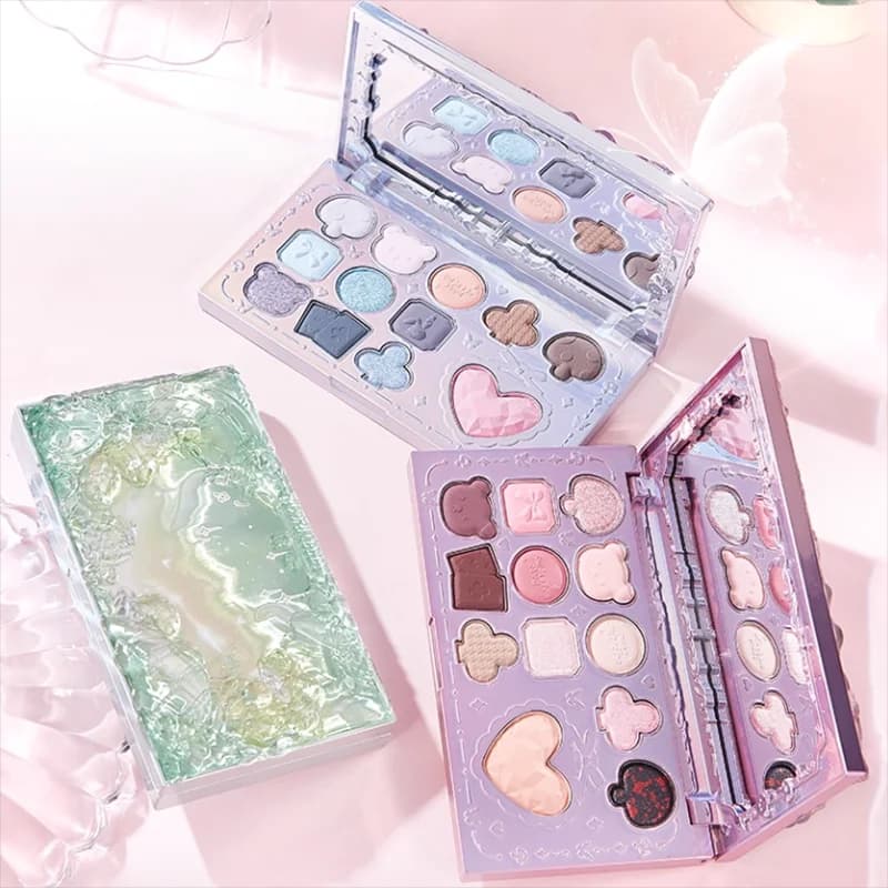 Palette di ombretti neutri da 12 colori con finiture ultravellutate e setose Trucco occhi ad alto pigmento con una formula a lunga tenuta