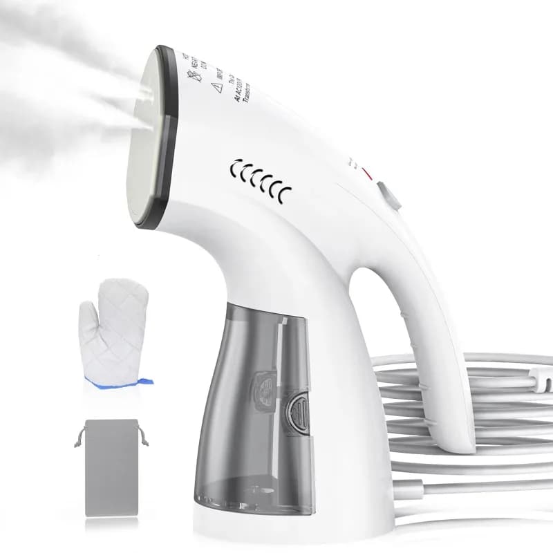 Ferro da Stiro a Vapore Multifunzione 2 in 1, Stiratore Portatile da 1000W con Serbatoio da 250ml per Viaggi