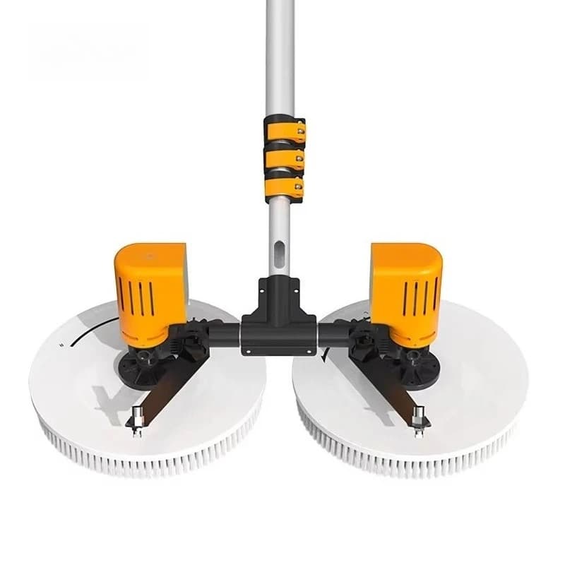 X43 XYT Electric Cleaning Brush Double Heads Brushes Telescopic Pole Water Cleaning Soft Brush for Solar Panels Cleaning