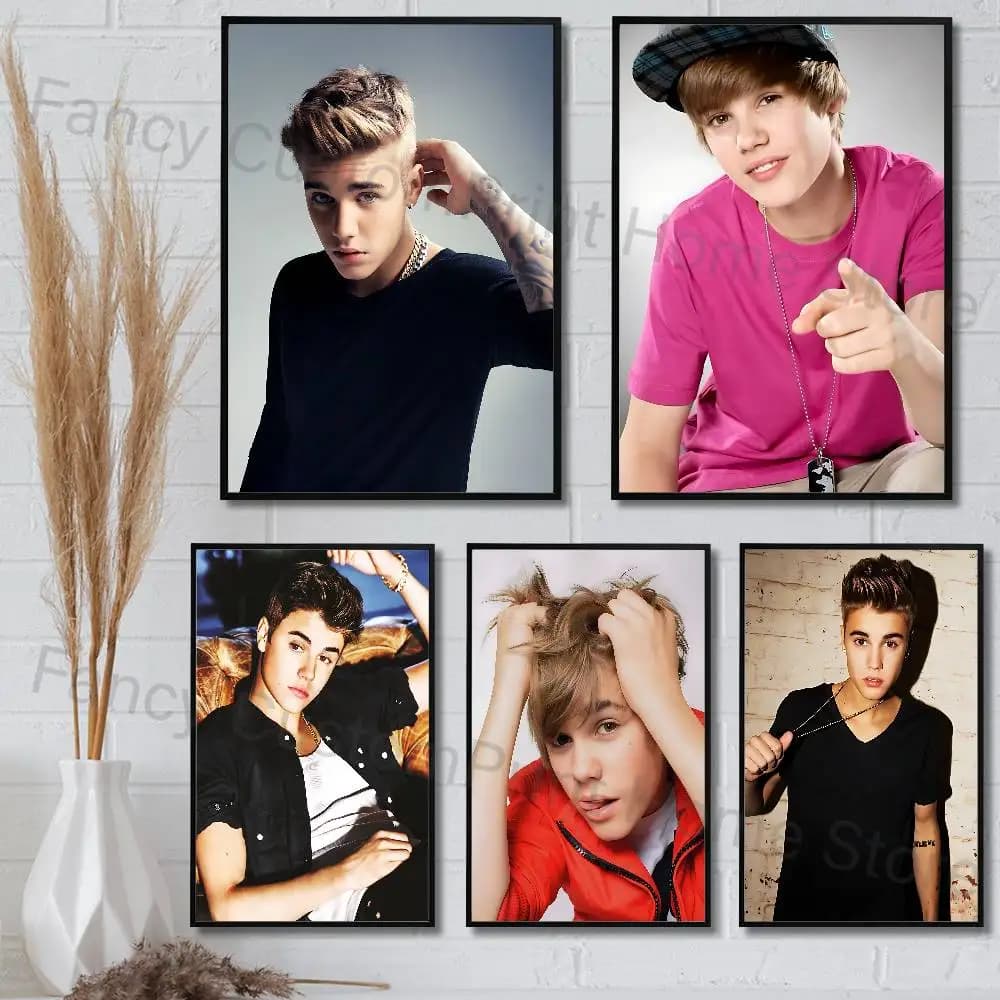 Baby Cool J-Justin B-Bieber Swag Poster Waterproof HD Wall Art Decal Self-Adhesive Aesthetic Decor For Home Living