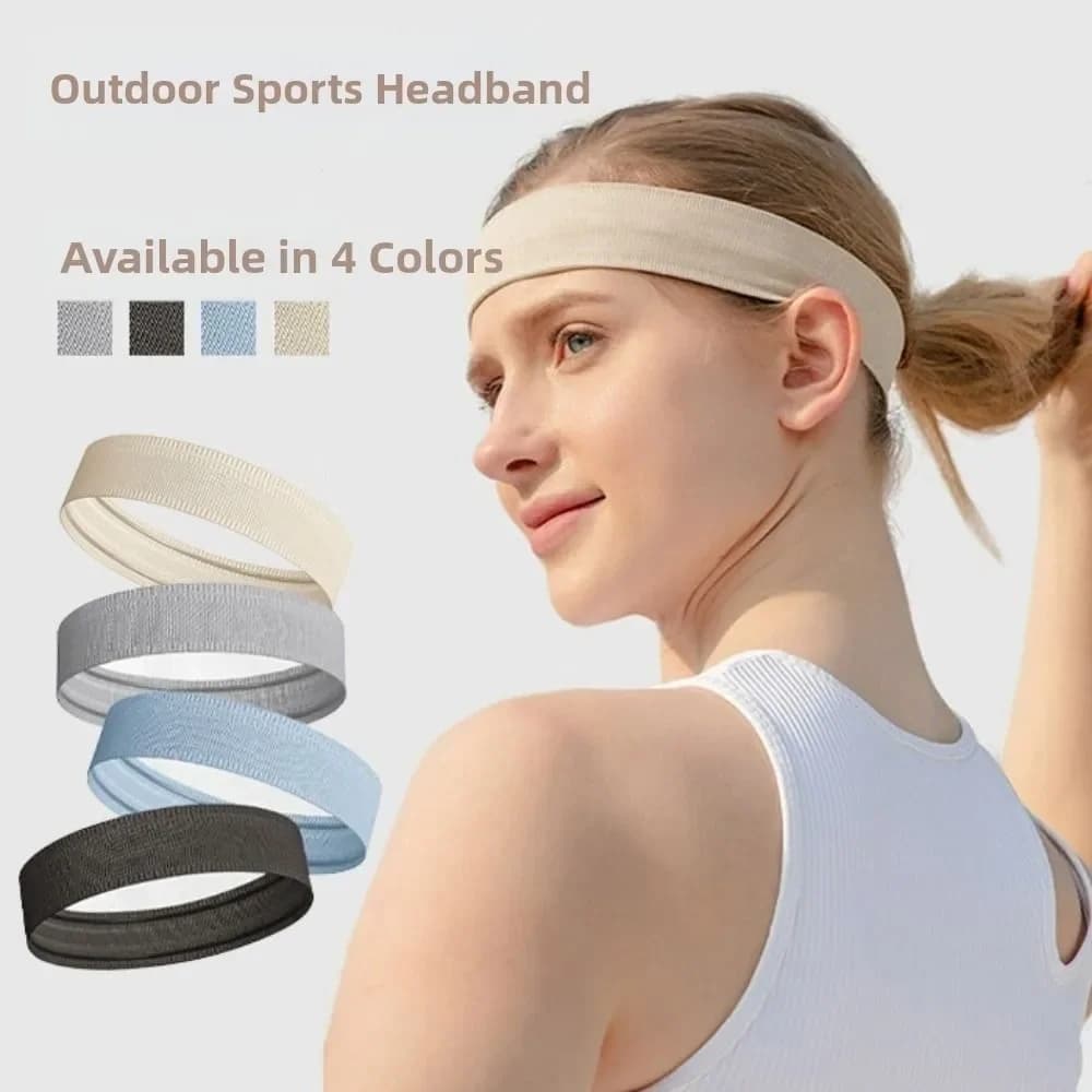 Fascia per la Testa in Silicone Senza Cuciture, Elastica, Assorbente, Antiscivolo, Traspirante, per Sport e Fitness, per Uomini e Donne