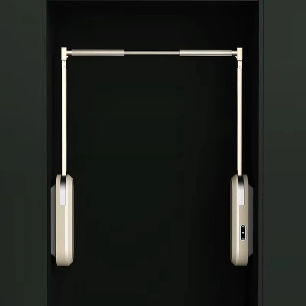 Kangyale Automatic Retractable Clothes Hanger Rail Wall Mount Lifting Clothes Hanger Touch Control Smart Hanger Rod