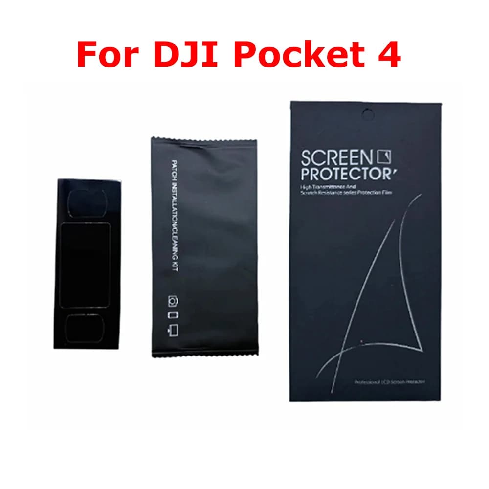 AR Nano Screen Protector for DJI Pocket 4 Scratch & Impact Resistant 1 Screen 2 Lens Films Crystal Clear