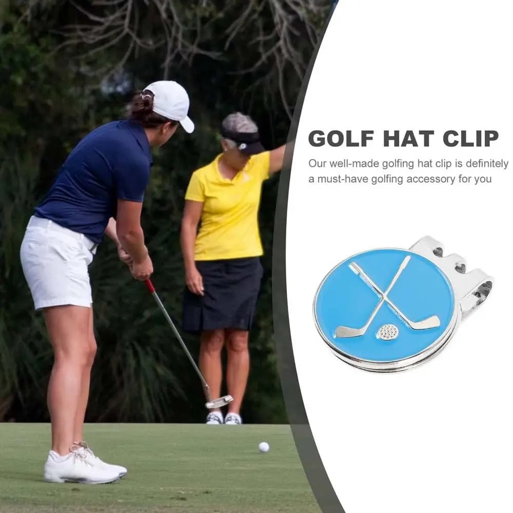 Clip Magnetico per Cappello da Golf, Marcatore di Posizione Rimovibile, Marcatore per Palline da Golf in Lega di Zinco, Ausili per l'Allenamento, Clip per Cappello da Golf, Sport all'Aperto