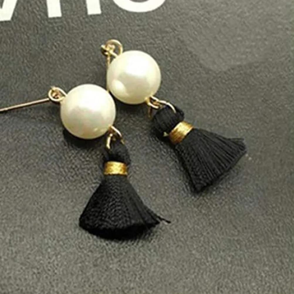 100Pcs Stylish Layered Tassel Decor Pendants Multipurpose Craft Supply for Earrings Handbag Curtain Keychain Car Photography