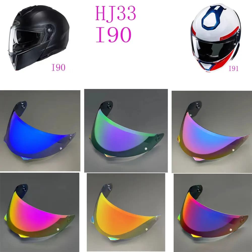 Visiera per casco per HJ33 HJC i90 i91 Scudo Accessori moto Rivestimento interno Lente Visione chiara Materiale resistente agli urti