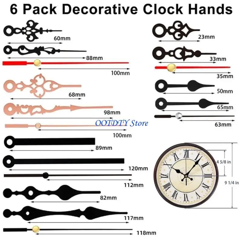 367A Pendulum Clock Mechanism with Quartzs Movement and Hands for Personalizing Clock