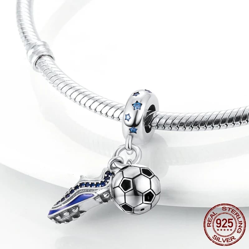 Football and Soccer Boots Charms Fit Original Bracelet DIY Fine Jewelry GIft For Women Sisters