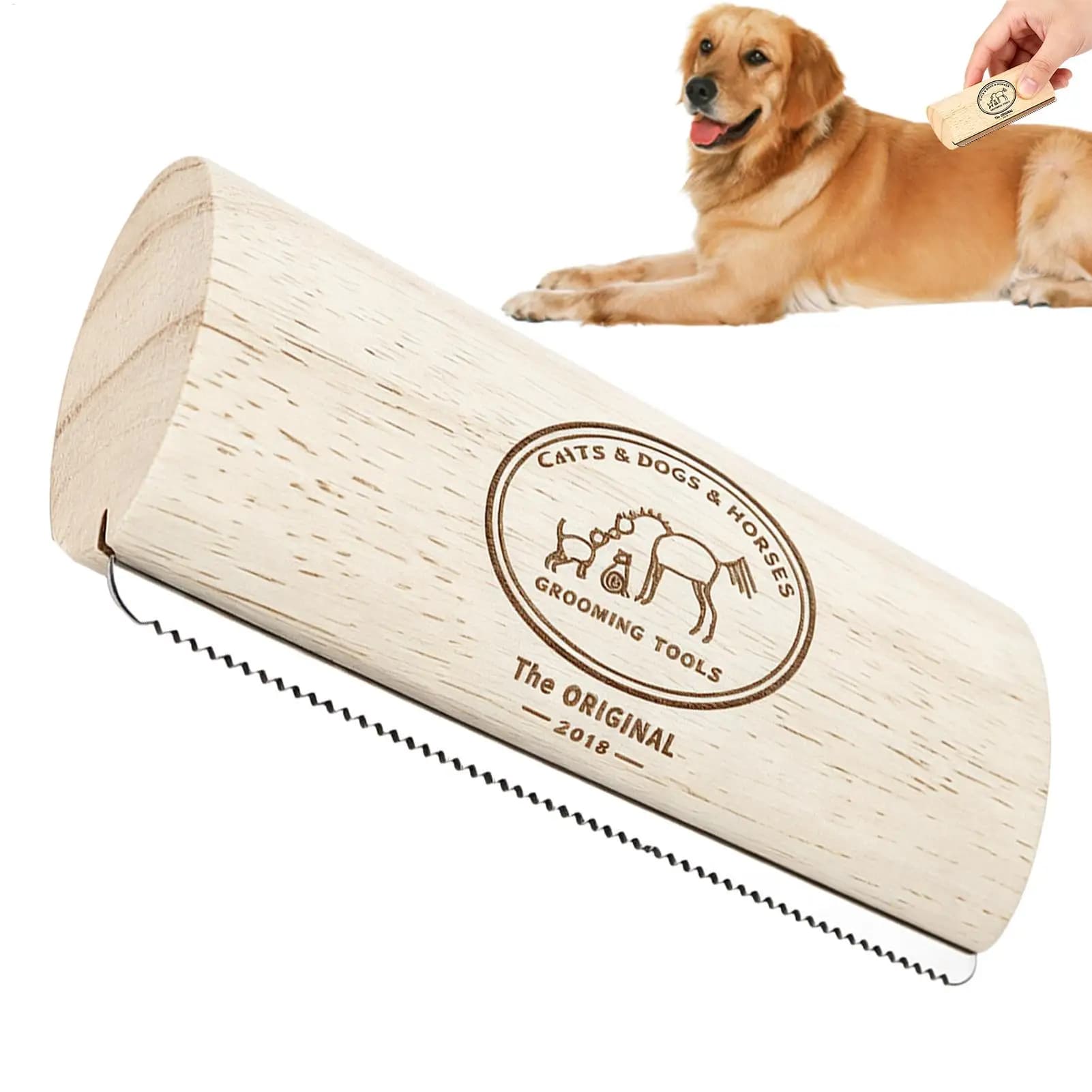 Grooming Brush for Dogs Shedding Household Pet Grooming Cat Hair Shedding Brush for Short Medium Long Haired Pet Kittens Puppies