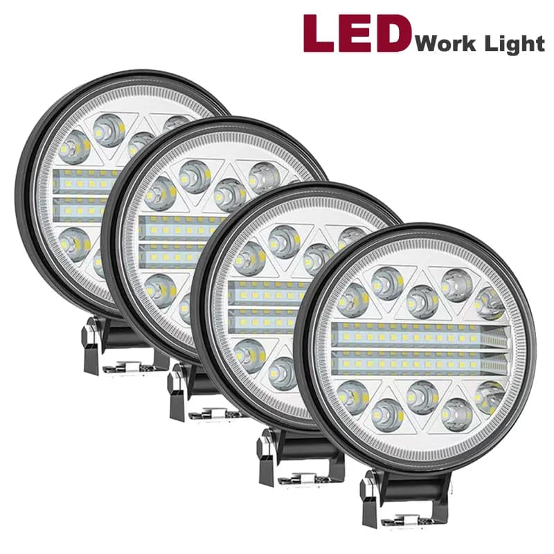 Barra luminosa per auto Faretto Barra luminosa da lavoro a LED fuoristrada 3030 LED 34SMD quadrata per trattore SUV camion guida fendinebbia Flash