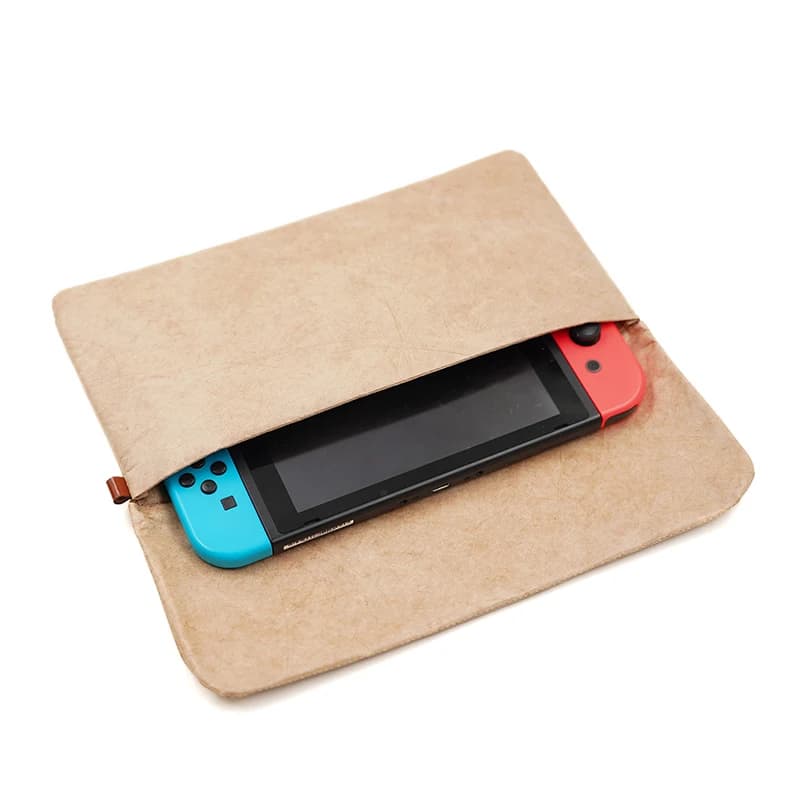 Custodia per borsa per accessori per giochi Joycon vecchio stile vintage, custodia impermeabile in materiale di carta in fibra per Nintendo Switch Switch 2
