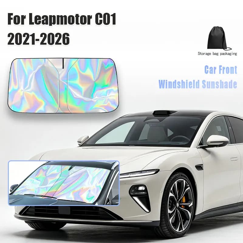 For Leapmotor C01 2021-2026 Car Windshield Sunshade Cover Front Window Sun Shade Visor Auto Interior UV Protection