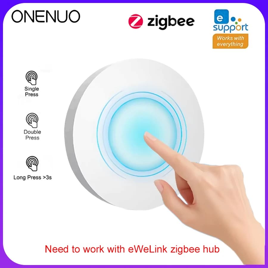 New Zigbee Button Scene Switch Wireless Remote One Key Controller Smart Home Automation Scenario For Ewelink Alexa Google 2Mqtt
