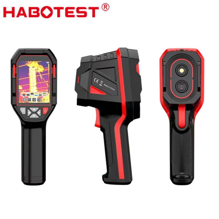 Termocamera Portatile HABOTEST con Memoria da 8GB, Batteria Integrata, Termografo a Infrarossi, Misurazione Temperatura Massima/Minima/Centrale HT821A HT821B