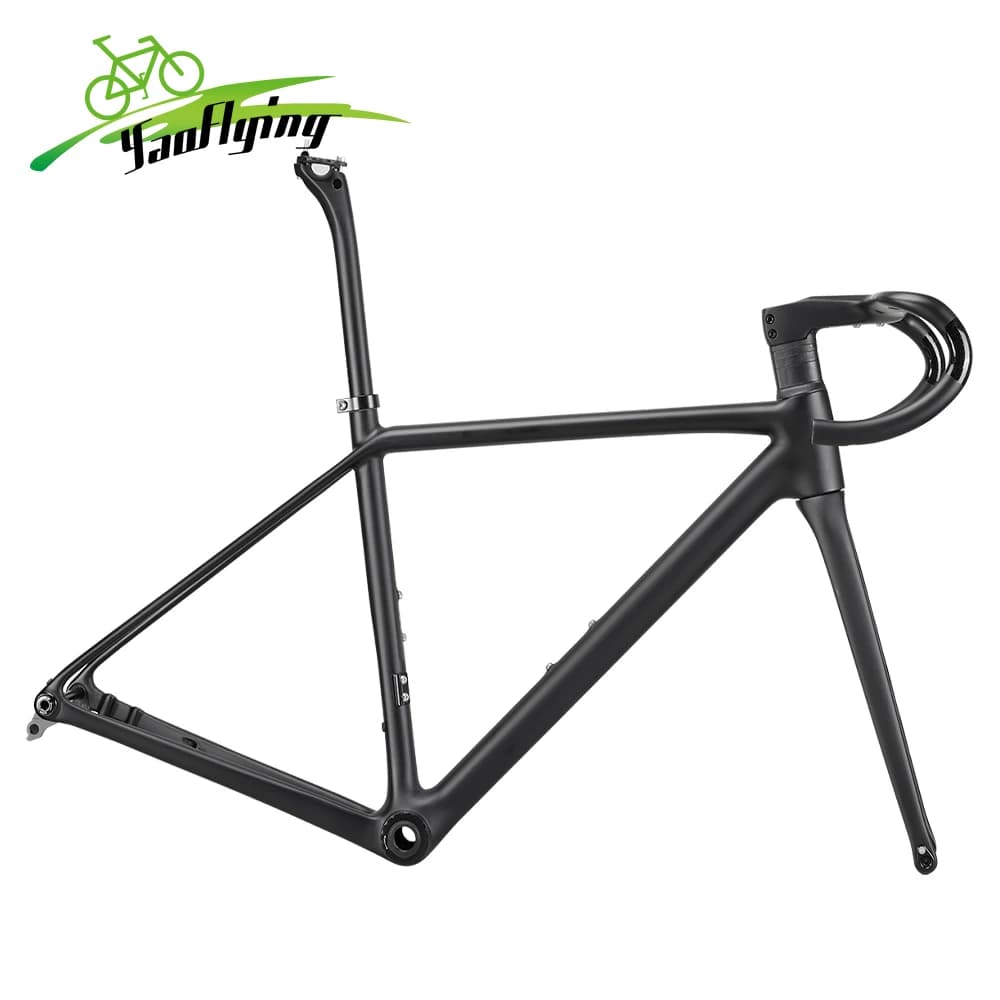 Telaio Bici da Strada Airwolf 800G in Carbonio Ultra Leggero T47 Max 700*32C con Forcellino UDH e Manubrio