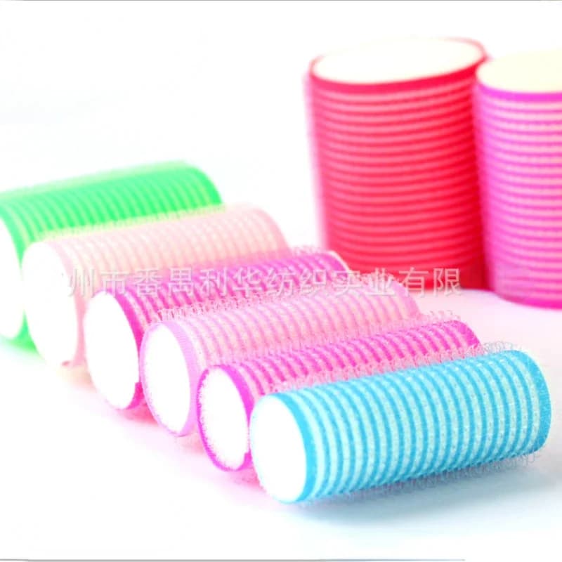 1/6Pc Sponge Hair Roller Set Self Grip No Heat Self-adhesive Curling Hairdresser Heatless Hairdresser Classic styling accessory