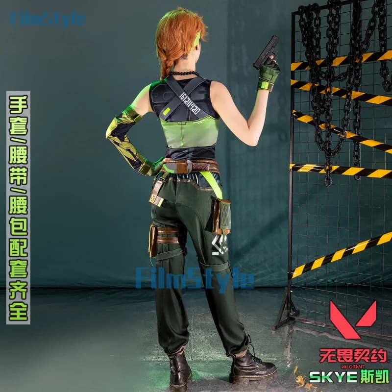 Costume Cosplay di Skye dal Gioco VALORANT, Uniforme per Halloween, Carnevale, Feste, Natale, Abbigliamento per Giochi di Ruolo