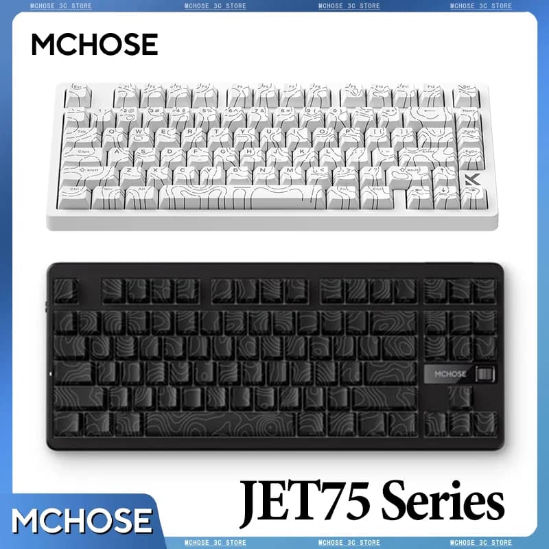 MCHOSE Jet 75 Interruttore magnetico effetto Hall Tastiera da gioco Copritasti topografici Kailh Interruttore magnetico God Personalizzato Hot Swapable