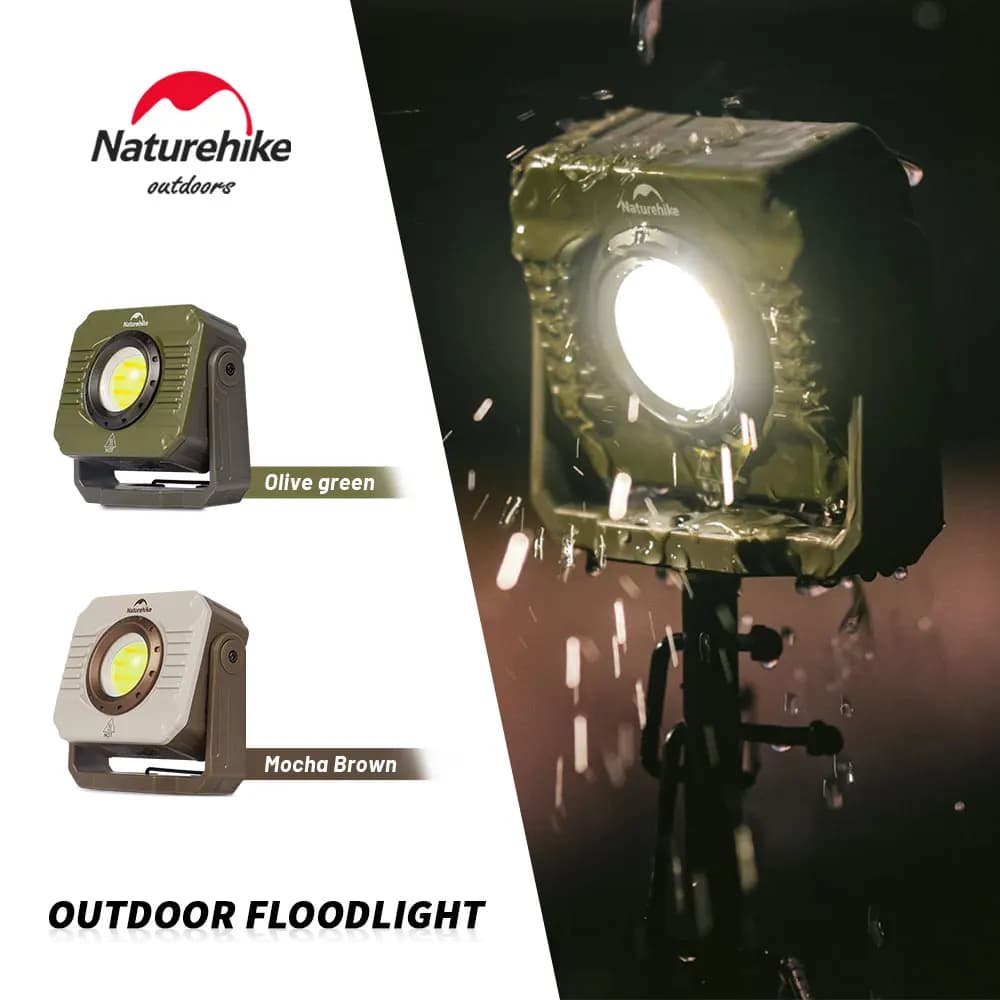 Naturehike Camping Lamp, Outdoor LED Light, Waterproof Work Light Rechargeable, Portable Magnetic Lamp for Tent with 48 Hours of Autonomy
