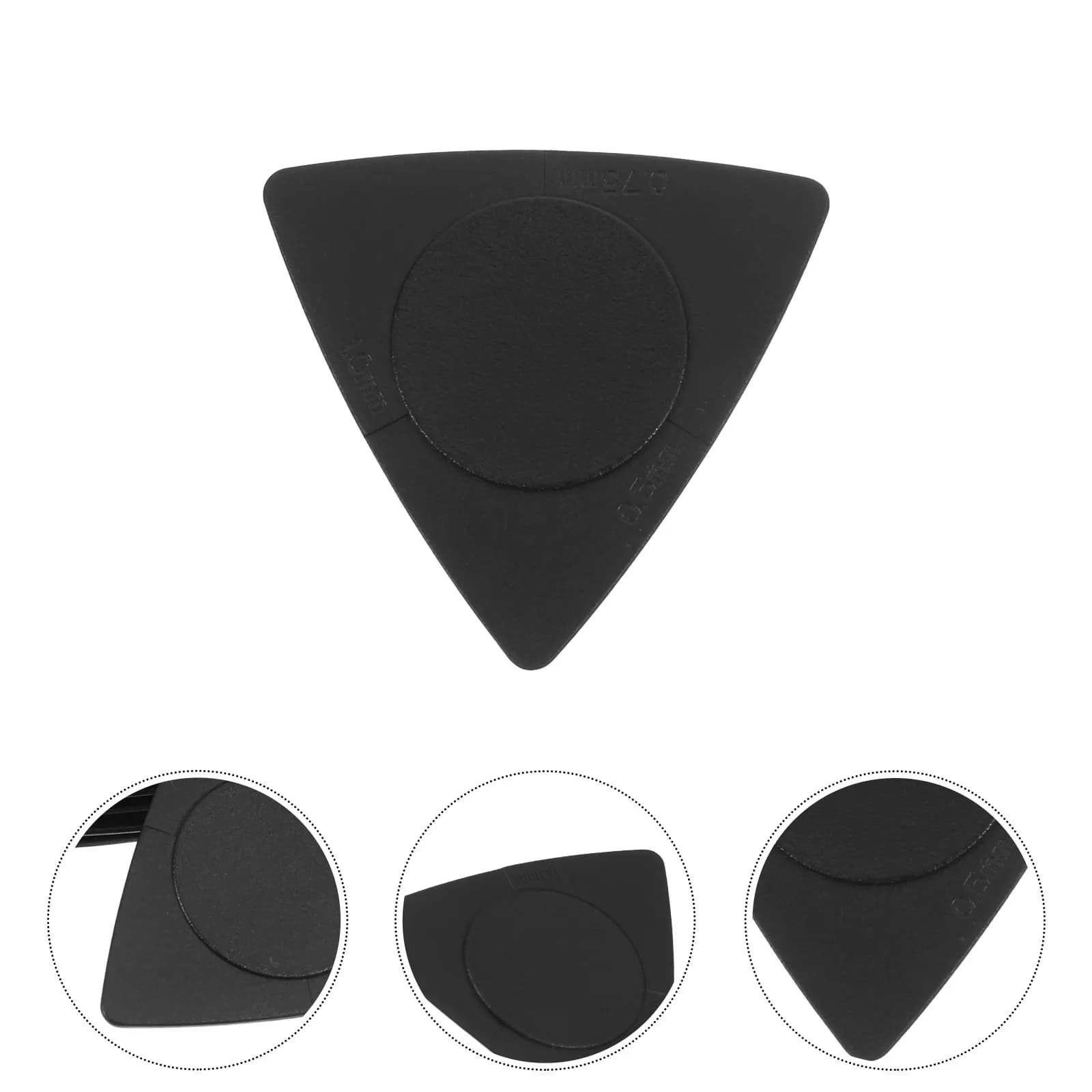 20 Pezzi Plettri per Chitarra in Stile Legno, Forma Triangolare, Materiale ABS Premium, 3 Livelli di Spessore (0,5mm, 0,75mm, 1mm), Antiscivolo