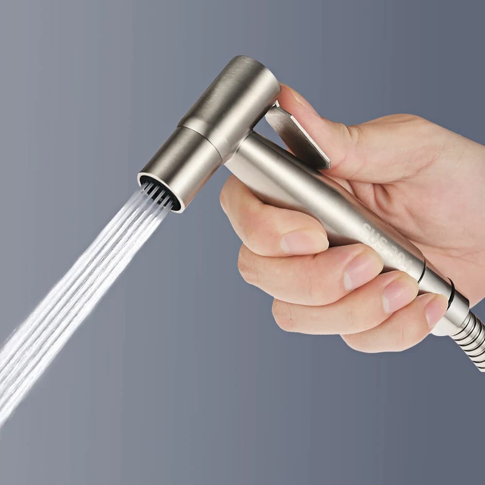 Stainless Steel Faucet Spray Gun Handheld Toilet Bidet Faucet Stainless Steel Hand Bidet Sprayers Brushed Water Sprayer