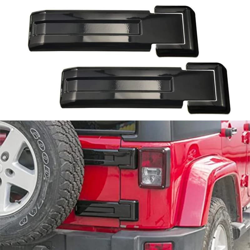 Per Jeep Wrangler JK 2007-2018 Copertura nera per cerniera del portellone posteriore