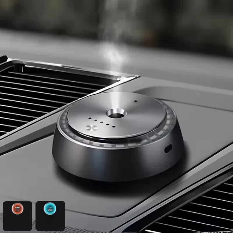 Diffusore di fragranze elettrico regolabile Umidificatore ad ultrasuoni a nebbia fredda Deodorante per auto Diffusore per auto ricaricabile USB
