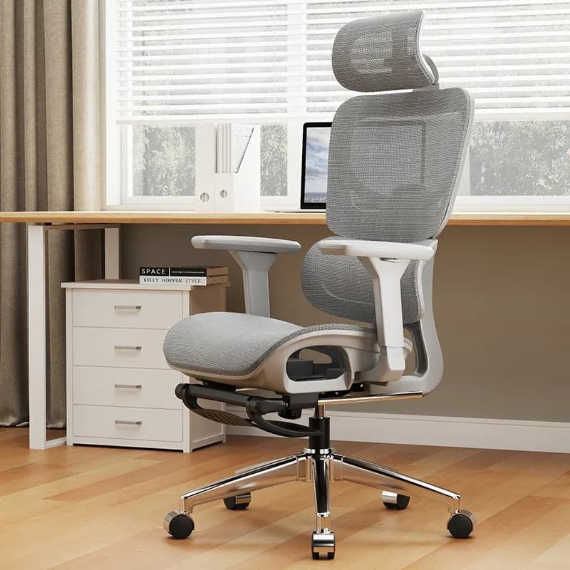 Sedia ergonomica moderna, sedia da computer con protezione lombare, sedia da e-sport, sedia da ufficio reclinabile con supporto per le gambe, sedia da studio per casa