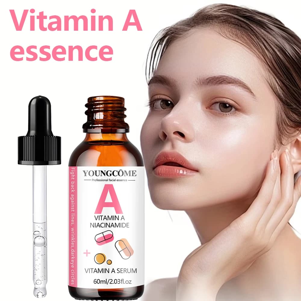 Serum to Vitamin A with Retinol and Hyaluronic Acid - Illuminates the Skin and Hydrates the Eyes Contour - Daily Skin Care Delicate