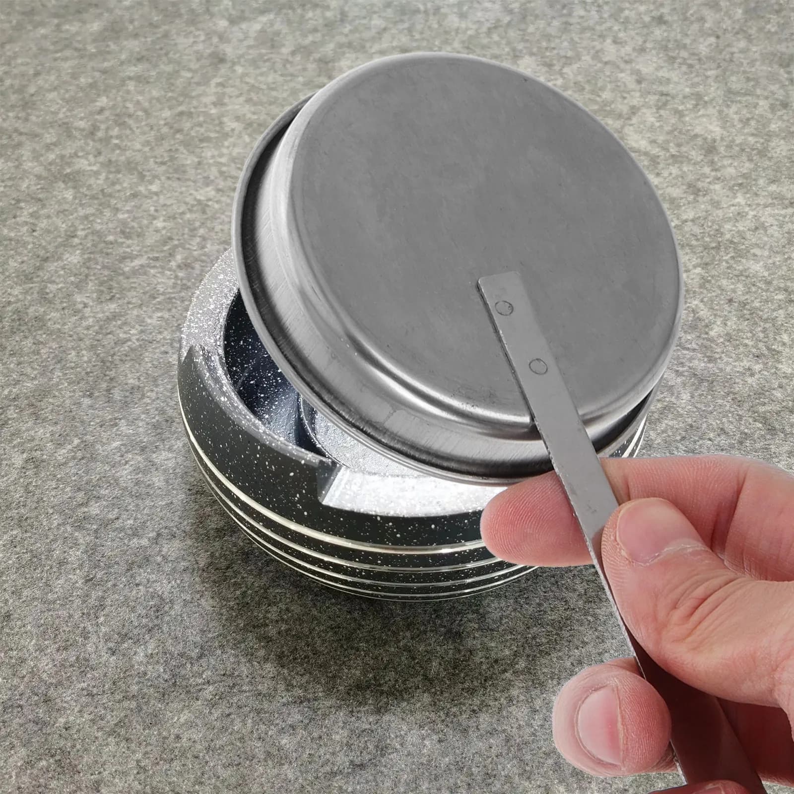 Copertura Estintore Fiamma in Acciaio Inossidabile Portatile per Fornelli da Campeggio, Bruciatori a Alcol, Chafing Dish e Uso Esterno