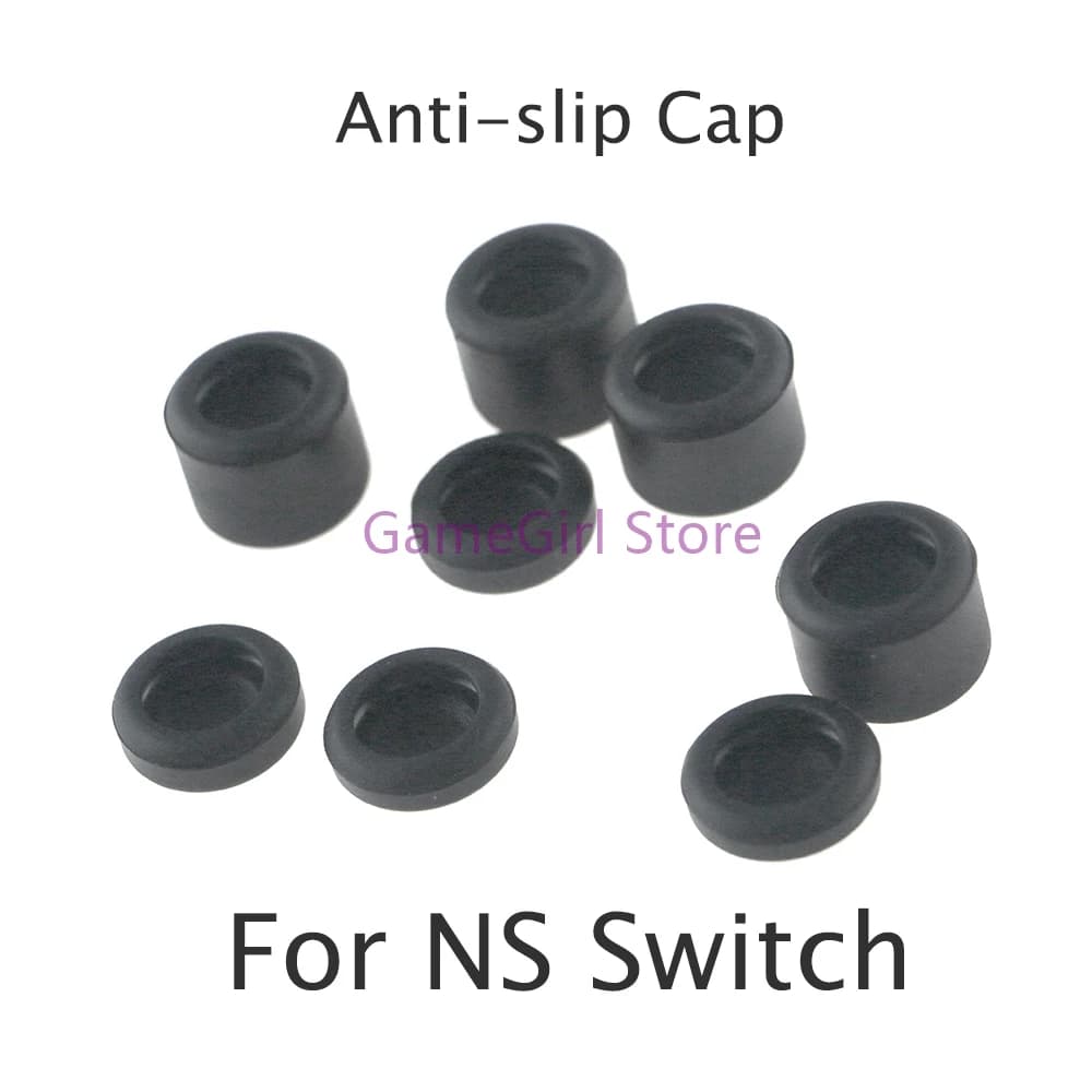 20 set di copri joystick in silicone antiscivolo neri rialzati per Nintendo Switch NS NX