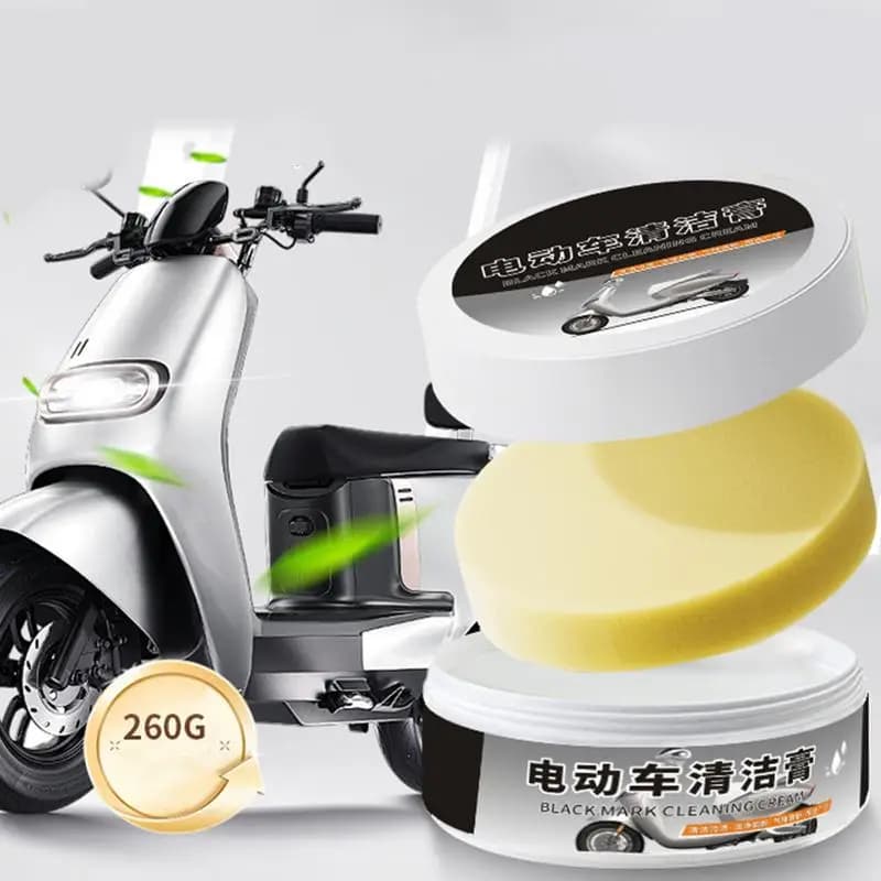 Pasta detergente per carrozzeria moto 260g Pasta per moto Smacchiatore per pulizia macchie di olio e rimozione polvere Cera per dettagli auto