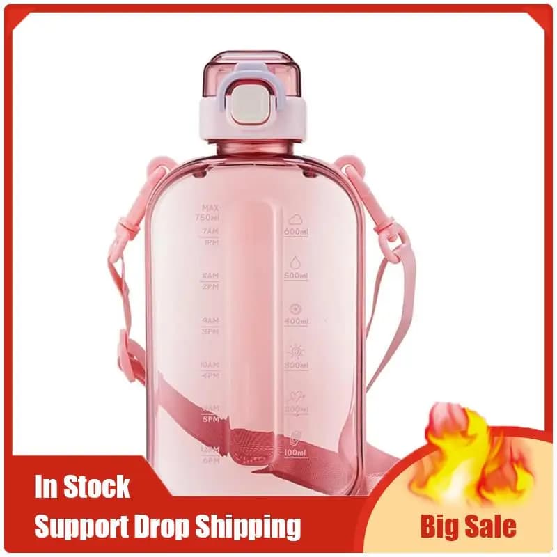 A35F New Leak-Proof Sports Water Bottle Bpafree Plastic, High Capacity Drinkware For Camping And Outdoor Travel B