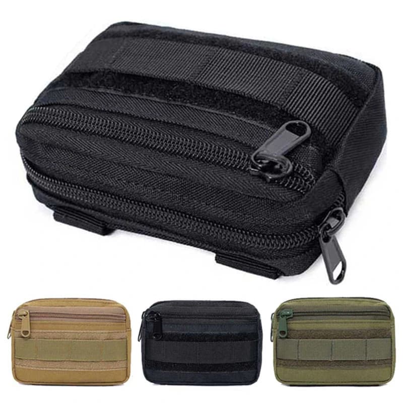 Borsa EDC da Uomo, Marsupio Molle in Tessuto Oxford, Borsello da Cintura per Campeggio, Caccia e Accessori, Borsa Multiuso