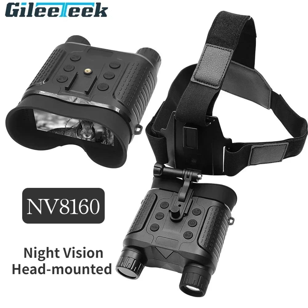 NV8160 Telecamera da caccia Dispositivo per la visione notturna Casco tattico montato sulla testa Dispositivo per la visione notturna binoculare digitale HD a infrarossi 1080P